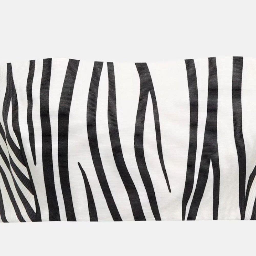VALENTINO Zebra-print cotton and silk braletteCrop Top (IT38) - Picture 9 of 9